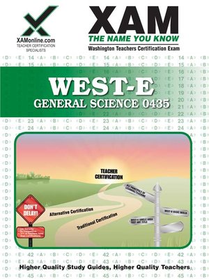 cover image of WEST-E General Science 0435